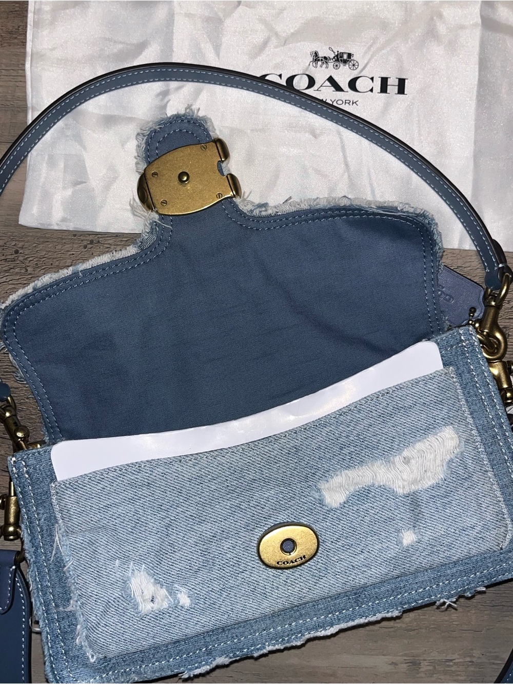 NEW! Coach Denim Tabby 26 - Picture 11 of 12